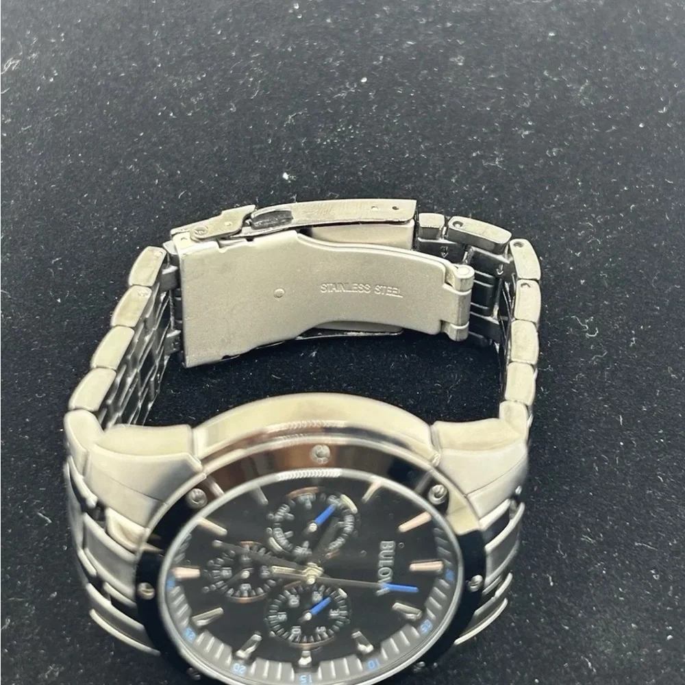 Bulova Black Chronograph Watch